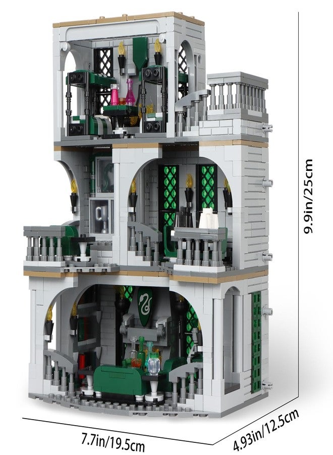 Vziimo Common Room and Dorm Building Set, MOC Slthrin House Model Kit from The Movie, Collectible Idea Hary Gift for Teens Adults 14+ (1388pcs) - Image 3